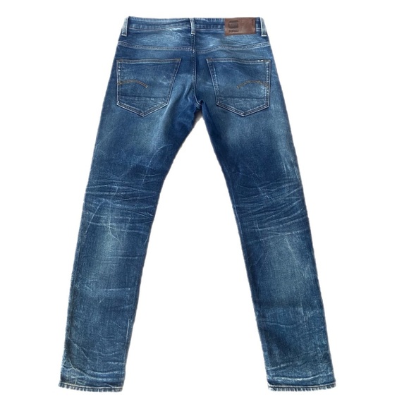 G-Star Raw 3301 Slim Jeans | Men’s Sz 32W/L | blue | Like New - Picture 5 of 6